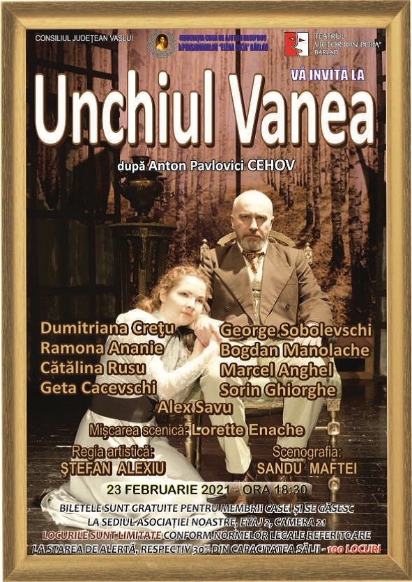 Piesă de teatru: Unchiul Vanea, de Anton Pavlovici Cehov