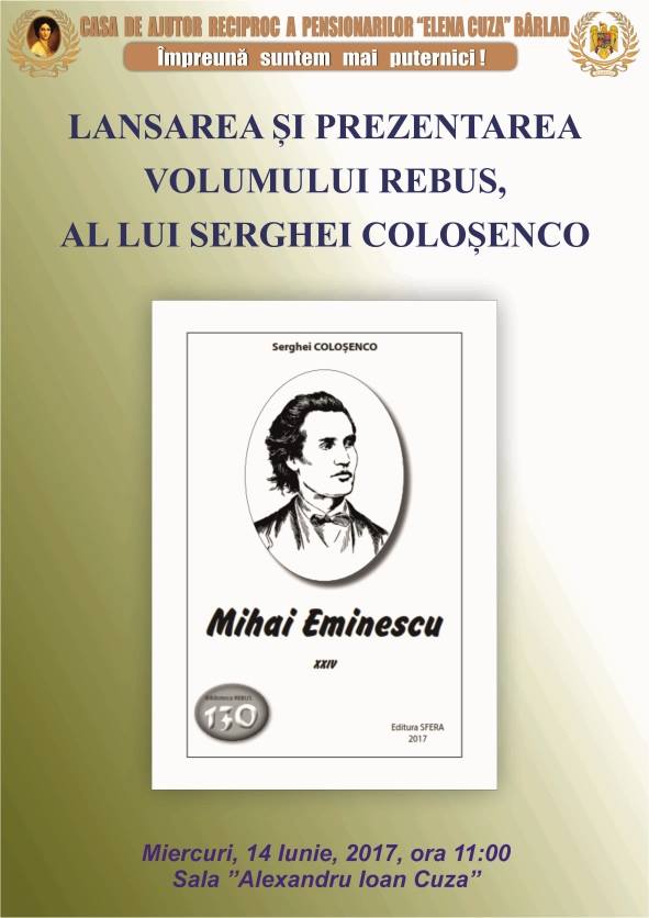 Lansare plachetă rebus „Mihai Eminescu” 
